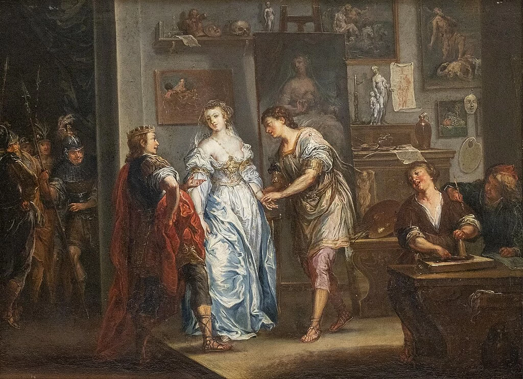 Alessandro lascia Kampaspe al pittore Apelle